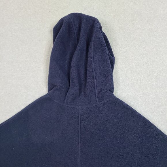 Patagonia Synchilla Fleece Poncho Womens XS/S Blue Hooded Jacket Cape Pullover - Picture 11 of 12